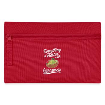 Everything is better with guacamole - Pencil Case - red - Front