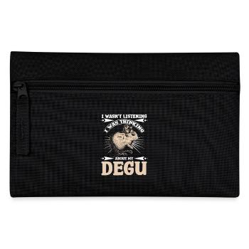 I wasn't listening I was thinking about my degu - Federtasche - Schwarz - Vorne