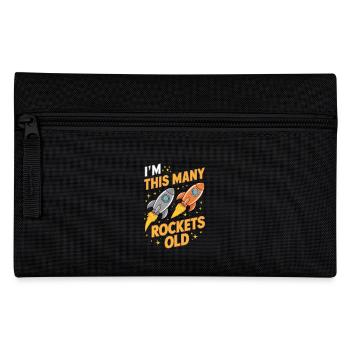 I'm Two Rockets Old - Kids 2 Years Old, - Pencil Case - black - Front