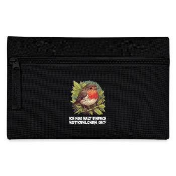 Robin Rotkehlchen - Pencil Case - black - Front
