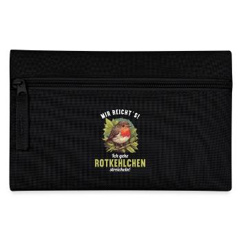 Robin Rotkehlchen - Federtasche - Schwarz - Vorne