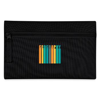 Geography Retro Vintage Style - Pencil Case - black - Front
