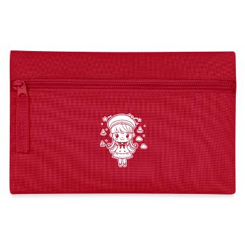 Seglerin Mädchen Cartoon Look - Federtasche - Rot - Vorne