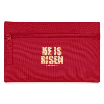 Il est Jésus chrétien ressuscité - Trousse - rouge - Devant