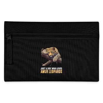 Amur Leopard Amurleoparden Amurleopard - Pencil Case - black - Front