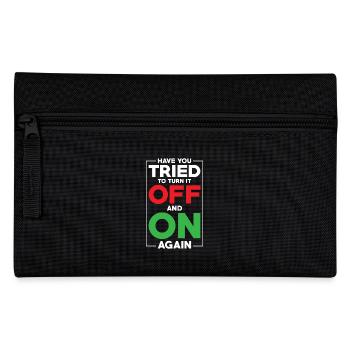 Have you tried turning it off and on again - Pencil Case - black - Front