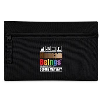 Human Beings 100% Organic Colors May Vary - Pencil Case - black - Front