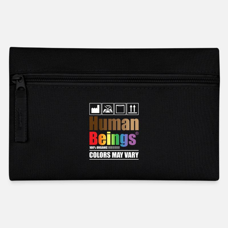 Human Beings 100% Organic Colors May Vary - Federtasche - Schwarz