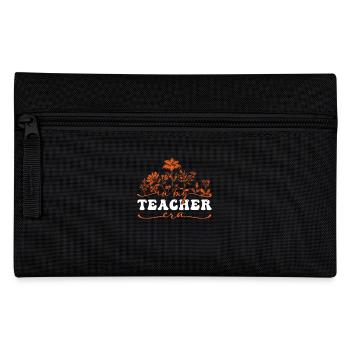 In My Teacher Era With Flowers - Pencil Case - black - Front
