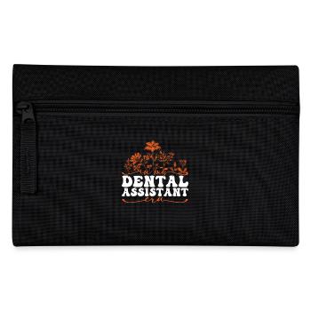 In My Dental Assistant Era With Flowers - Pencil Case - black - Front