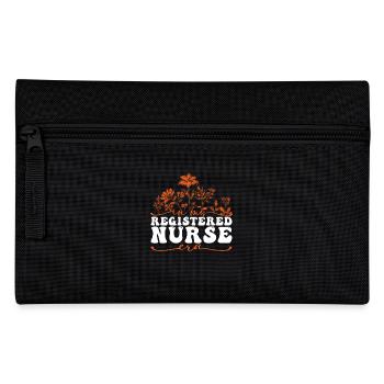 In My Registered Nurse Era Floral Motif - Pencil Case - black - Front