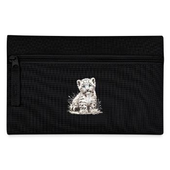Snow Leopard Schneeleoparden Schneeleopard - Pencil Case - black - Front