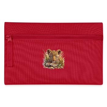 Leoparden Leopard - Pencil Case - red - Front