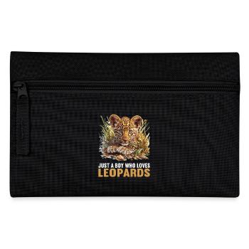 Leoparden Leopard - Pencil Case - black - Front