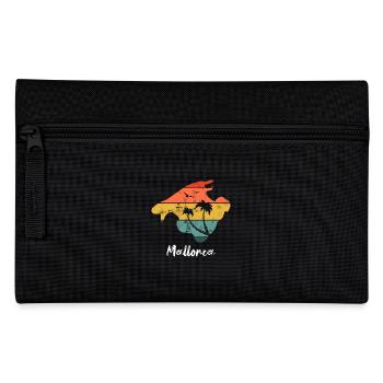 Mallorca holidays Balearic Islands retro vintage design - Pencil Case - black - Front