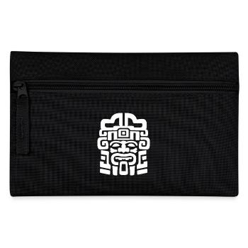 Aztec God Ancient Mythology Mictlantecuhtli - Pencil Case - black - Front