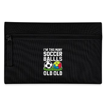 2. Geburtstag Fußball - Federtasche - Schwarz - Vorne