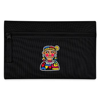 Aztekischer Gott Alte Mythologie Coatlicue Buntes - Federtasche - Schwarz - Vorne