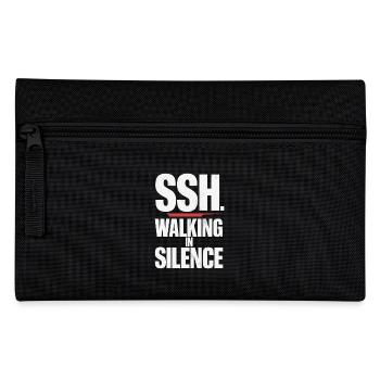 SSH. Walk in silence for inner peace - Pencil Case - black - Front