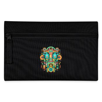 Maya Gott Mayanische Mythologie Itzamna - Federtasche - Schwarz - Vorne