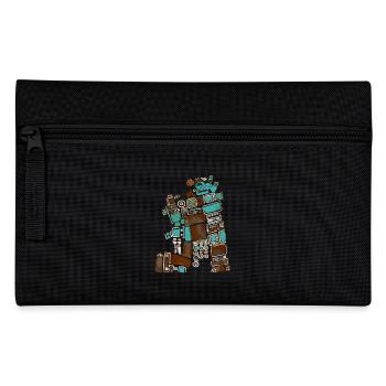 Maya Gott Mayanische Mythologie Itzamna - Federtasche - Schwarz - Vorne