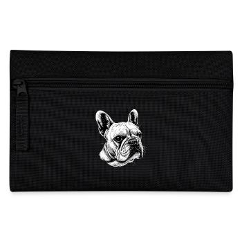 Französische Bulldogge Hund Motiv Bulldoggen Dogge - Federtasche - Schwarz - Vorne
