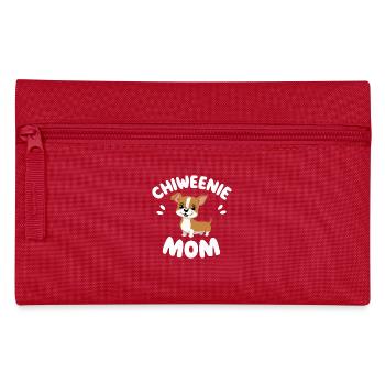 Chiweenie Mama - Liebevolle Hundemama - Federtasche - Rot - Vorne