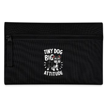Terrier Hund Kleiner Hund Große Einstellung - Federtasche - Schwarz - Vorne