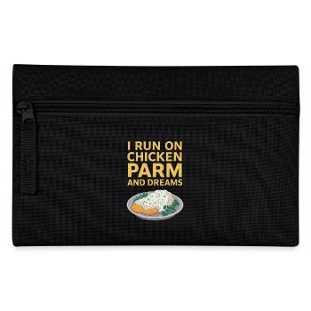 Ich Lebe Von Chicken Parm Und Träumen - Chicken - Federtasche - Schwarz - Vorne