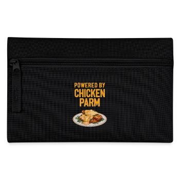 Powered By Chicken Parm - Chicken Parm Italian - Federtasche - Schwarz - Vorne