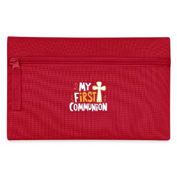 Ma première communion Conception solennelle - Trousse - rouge - Devant