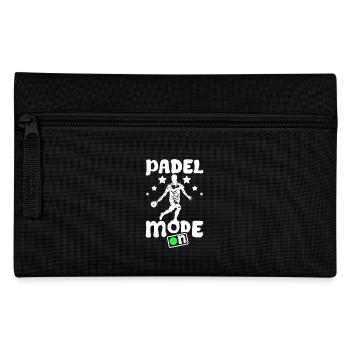 Padel mode on - Pencil Case - black - Front