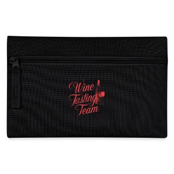 Wine Tasting Team Graphic Design - Pencil Case - black - Front