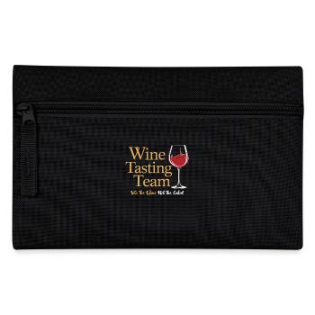 Wine Tasting Team - Into the Wine Not the Label - Pencil Case - black - Front