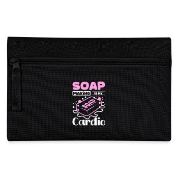 Soap Making is my cardio - Pencil Case - black - Front