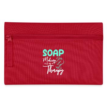 Soap Making is my therapy - Federtasche - Rot - Vorne
