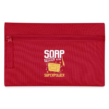 Soap making is my superpower - Federtasche - Rot - Vorne