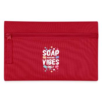 Soap making vibes only - Federtasche - Rot - Vorne