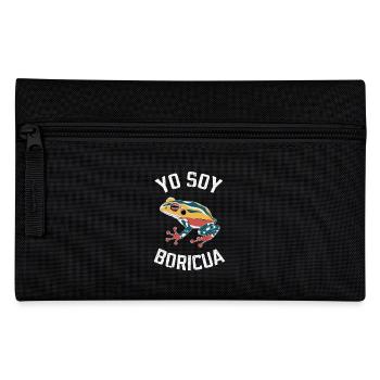Yo Soy Boricua Motif de grenouille colorée pour Puerto - Trousse - noir - Devant