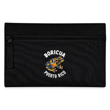 Boricua Puerto Rico Coqui Puerto Rican - Pencil Case - black - Front