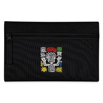 Maya Gott Mayan Mythologie Antiker Gott Yum Kaax - Federtasche - Schwarz - Vorne