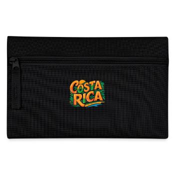 Costa Rica Souvenir Colorful Tropical Motif - Pencil Case - black - Front