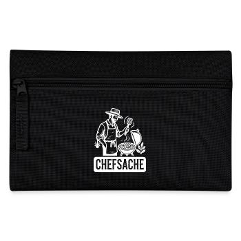 Grillen ist Chefsache - Federtasche - Schwarz - Vorne