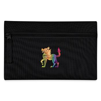 Colorful Burmese Burmese Illustration - Pencil Case - black - Front