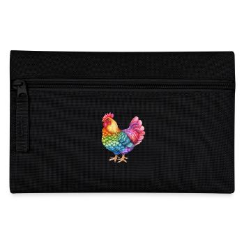 Colorful Chicken Rainbow - Colorful Chicken Life - Pencil Case - black - Front