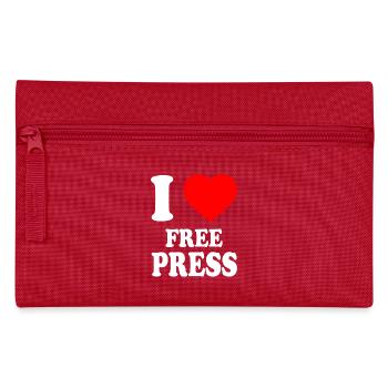 i love free press - Trousse - rouge - Devant