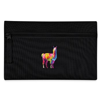 Lama Alpaga Arc-en-ciel Oeuvre - Trousse - noir - Devant
