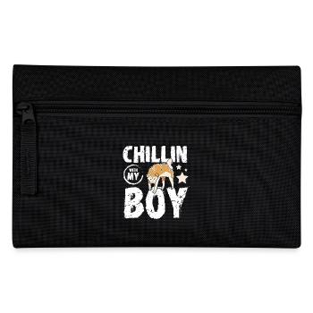 Chillin with my Akita boy - Pencil Case - black - Front