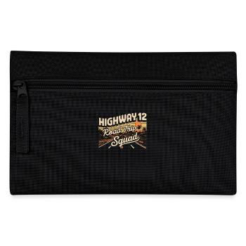 Highway 12 Road Trip Squad Sonnenuntergang - Federtasche - Schwarz - Vorne