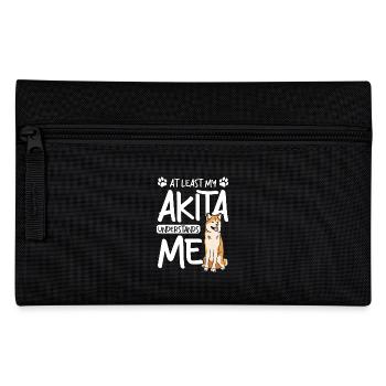 At least my akita understands me - Pencil Case - black - Front